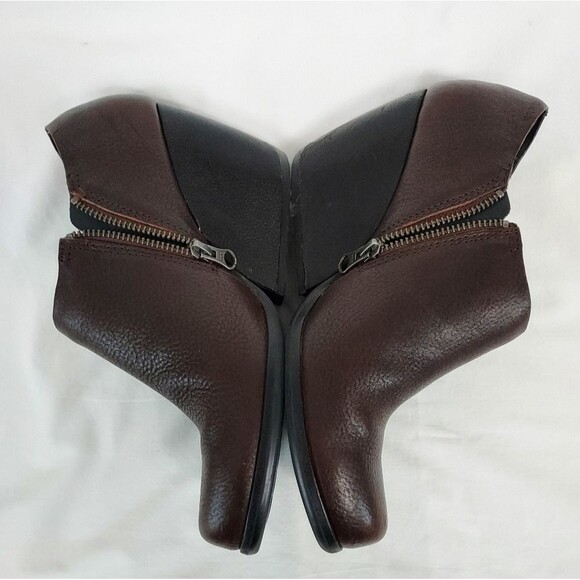 Kork Ease Holmes Black Brown Ankle Chunky Heel Boots 8 - Picture 8 of 13